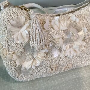 Viral TikTok Beaded Bag Bridal Sequin Tassel Wedding TJ Maxx - NWT